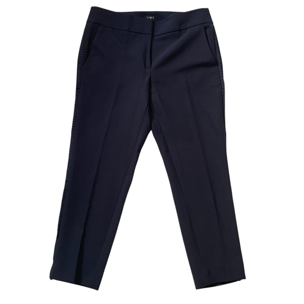 NWT LOFT navy blue career style Marisa trouser pant size 6 petite